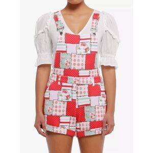 Strawberry Shortcake Patchwork Shortalls XS, S, M, L, XL